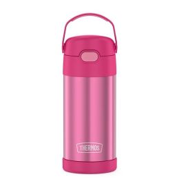 Thermos FUNtainerreg Stainless Steel Insulated Straw Bottle 12oz Pink