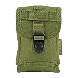 Space Force Tactical MOLLE Cell Phone Tech Pouch Carrier Vest Attachment Olive Drab Green