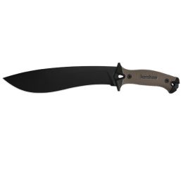 Kershaw Camp Knife 100 in Black Plain Tan Polymer Handle