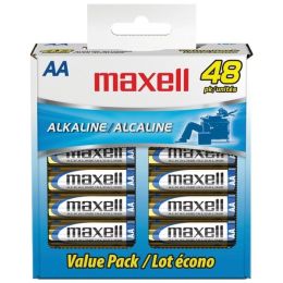 Maxell 723443 LR648B Alkaline Batteries AA 48 pk Box