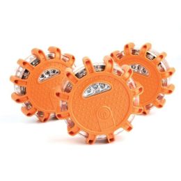 Wagan Tech 2639 3 FRED Light Flashing Roadside Emergency Disk 3 pk