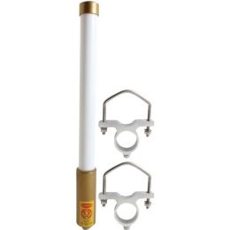 Browning BR6157 150 Watt Pretuned Wide Band 410 MHz to 490 MHz 45 dBd Gain FiberglassOmni Base with N Female Connector Mounting Bracket and Hardware